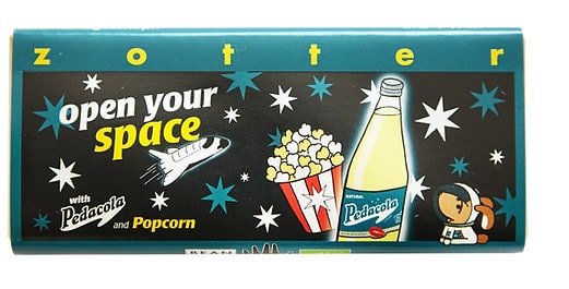 ZOTTER Pedacola + Popcorn Schokolade